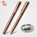 Logo personnalisé Promotionnel Metal Ballpoint Point Business Gift Rose Gold Pen